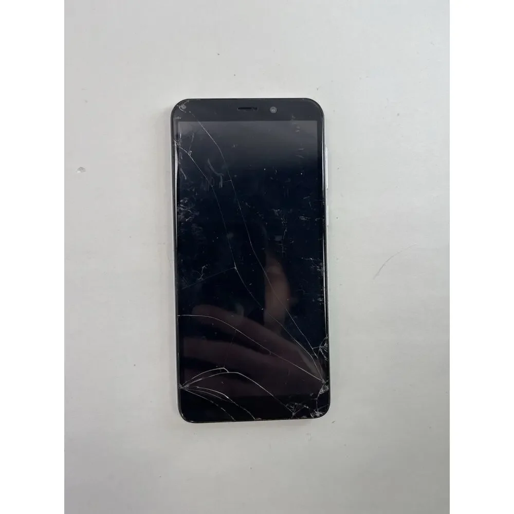 Lot of 6 Cracked Phones Motorola Samsung LG BLU - Parts